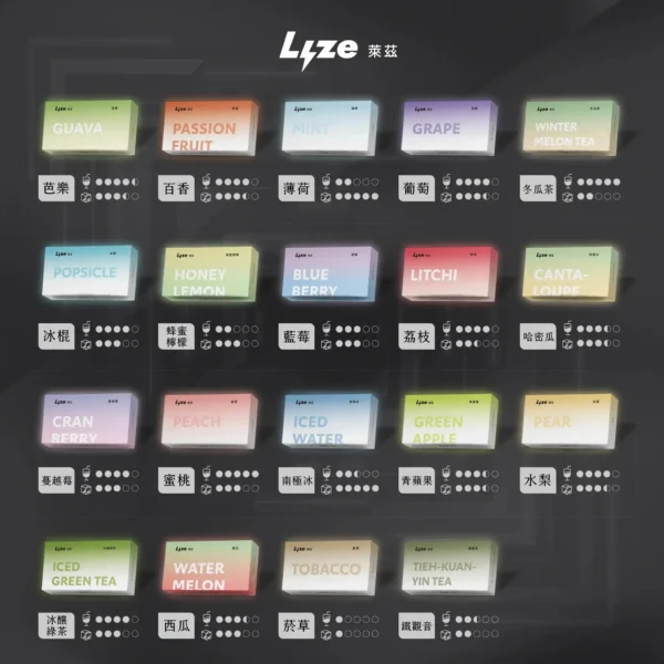 Lyze 萊茲10000口專用煙彈｜升級容量設計・穩定霧化輸出・專屬搭配風味體驗