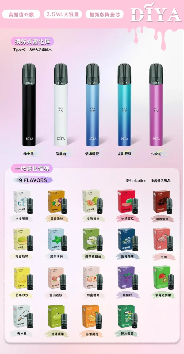 DIYA 叮啞一代通用主機｜經典流線設計・穩定輸出配置・一代煙彈完美搭配