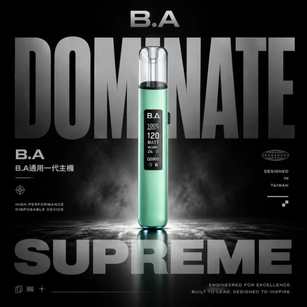 ChatGPT-Image-2026年6月18日-上午01_24_11.webp B.A Smart Vape Bar 一代通用主機|智能科技設計・精工質感機身・一代煙彈完美搭配
