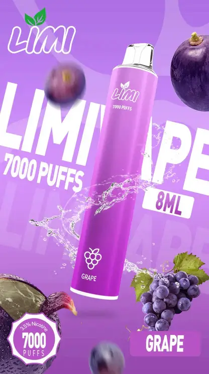 LIMI拋棄式一次性7000口-3.webp LIMI 7000口拋棄式電子煙|流線輕巧設計・高容量續航配置・細膩霧化體驗