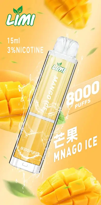 LIMI 8000口拋棄式電子煙｜升級流線設計・高容量續航配置・細膩霧化體驗