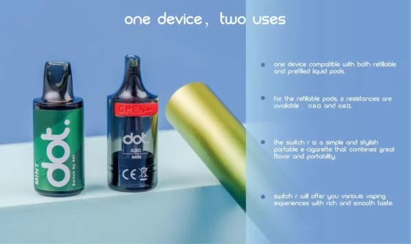 DOT 佩特里專用主機｜精工流線設計・質感機身工藝・專屬煙彈完美搭配