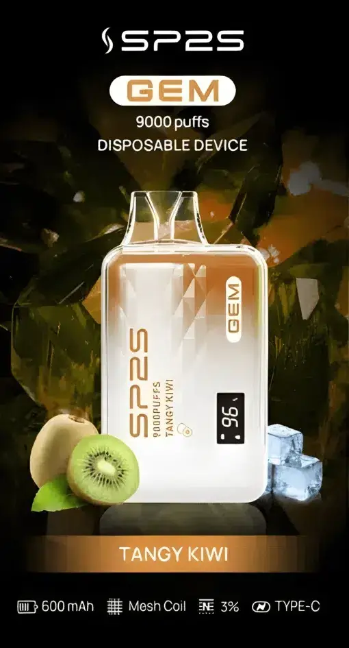 SP2S 思博瑞 GEM 9000口拋棄式電子煙｜寶石質感設計・高容量續航配置・旗艦級霧化體驗
