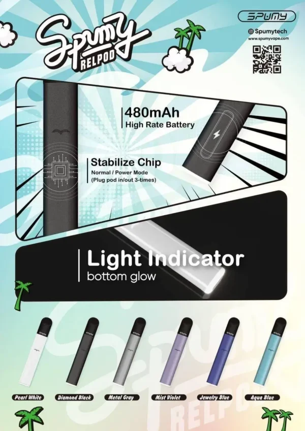 SPUMY 冰熊五代通用主機｜精工流線設計・質感機身打造・五代煙彈完美搭配