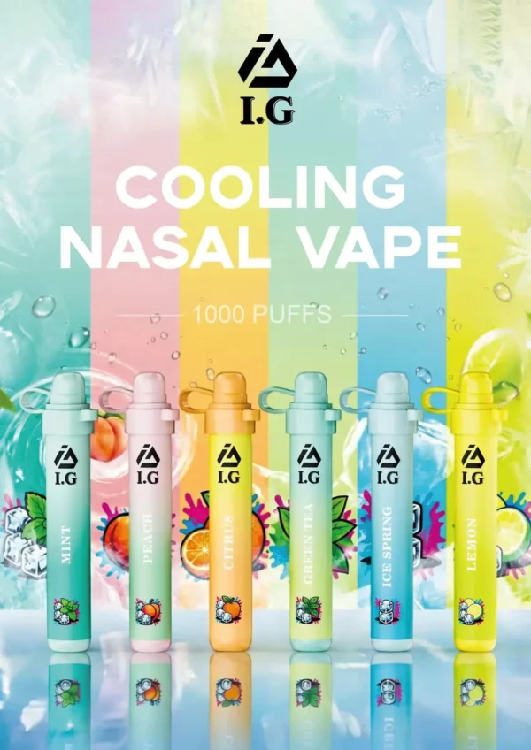 1-5 I.G 夏威夷鼻通 1000口 鼻吸薄荷棒|6款清新香氣・涼感提神・隨身舒暢必備
