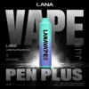 LANA PEN PLUS 9000口拋棄式電子煙｜旗艦網芯口感・巨量儲油設計・長效續航享受