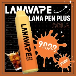LANA PEN PLUS 9000口拋棄式電子煙｜旗艦網芯口感・巨量儲油設計・長效續航享受