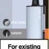 RELX悅刻x-box-16000口拋棄式電子煙-藍銀主機 RELX 悅刻 X-BOX 16000口專用換彈拋棄式電子煙套裝|雙段功率調節・網狀芯爆發力・換彈長效續航