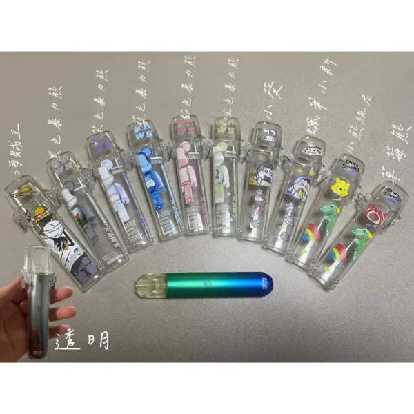 一代通用主機保護套｜可愛卡通貼圖透明外觀・全面防摔防刮・完美適配一代通用煙桿